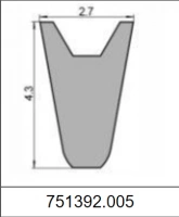 Профиль силиконовый 751392.005